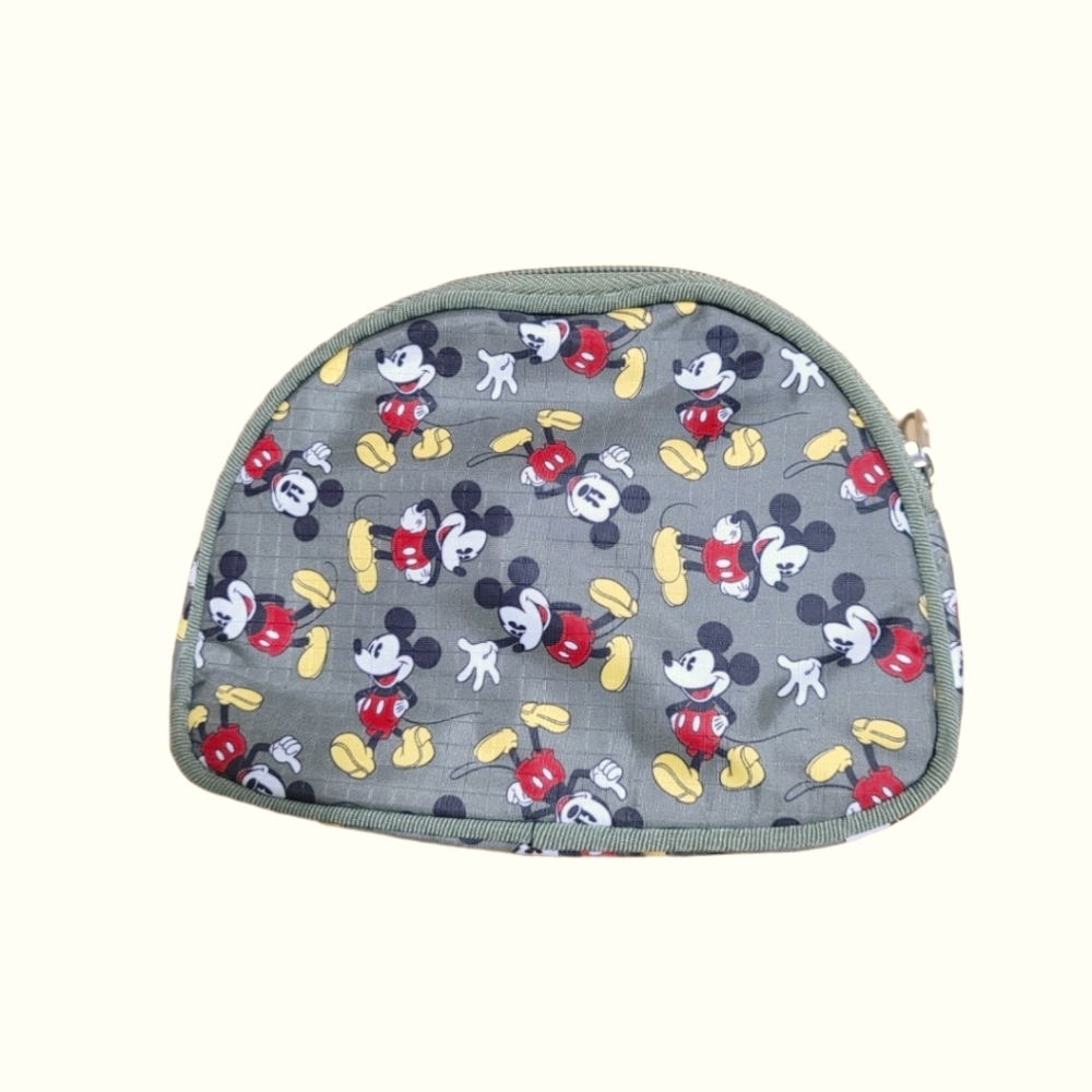 Vintage Green Mickey Mouse Makeup Bag